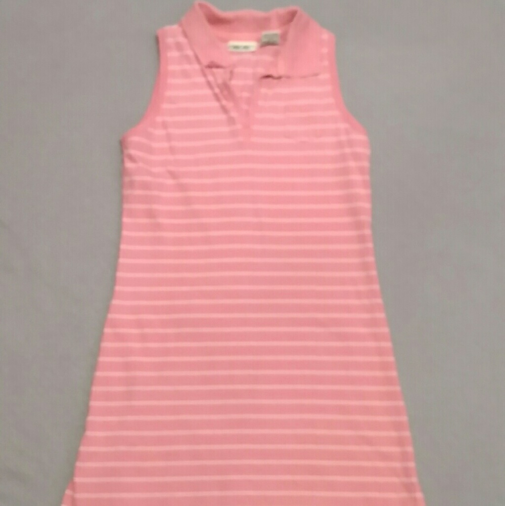 Girls pink polo dress